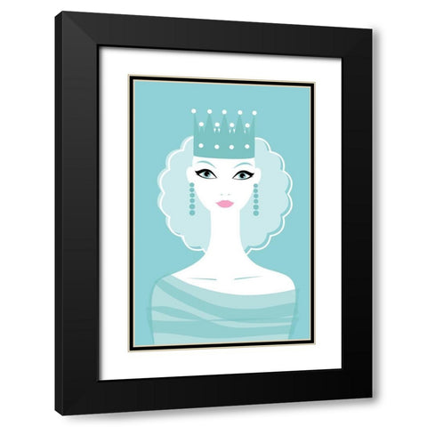 The Queen Black Modern Wood Framed Art Print with Double Matting by Aesthete