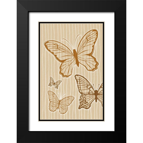Nature Creatures Sand Black Modern Wood Framed Art Print with Double Matting by Aesthete