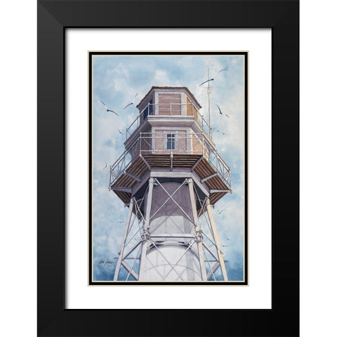 Hilton Head Rear Range - N.C. Black Modern Wood Framed Art Print with Double Matting by Rizzo, Gene