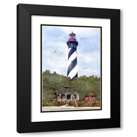 St. Augustine, Florida Black Modern Wood Framed Art Print with Double Matting by Rizzo, Gene