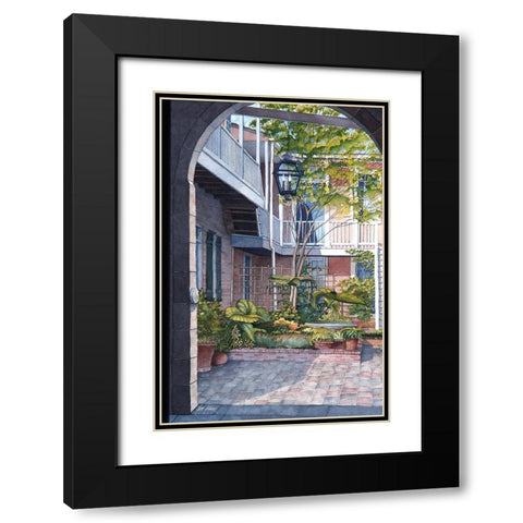 Spring Splendor Black Modern Wood Framed Art Print with Double Matting by Rizzo, Gene