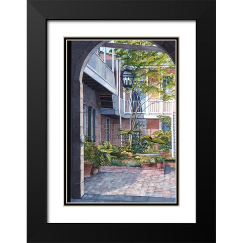 Spring Splendor Black Modern Wood Framed Art Print with Double Matting by Rizzo, Gene