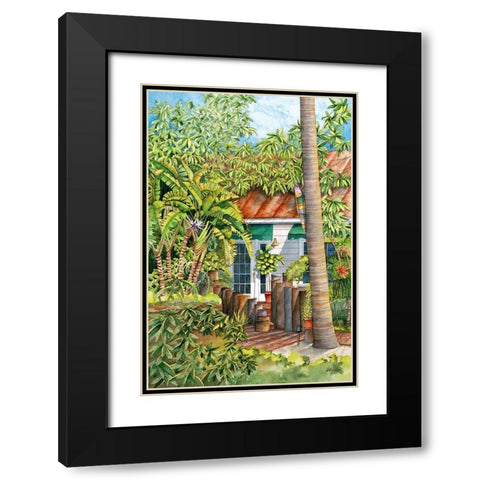 Tropical Treasure Black Modern Wood Framed Art Print with Double Matting by Rizzo, Gene