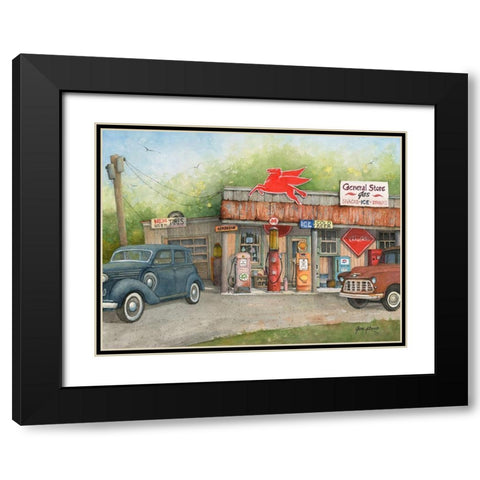 Vintage General Store-1 Black Modern Wood Framed Art Print with Double Matting by Rizzo, Gene