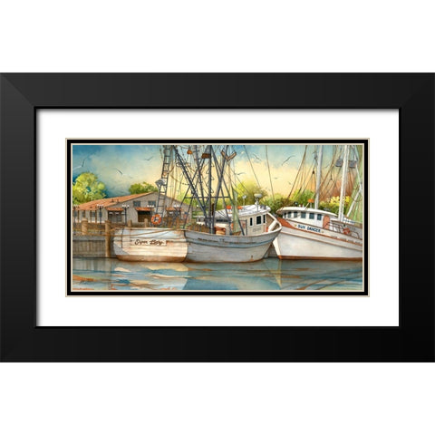 Sugar Baby Black Modern Wood Framed Art Print with Double Matting by Rizzo, Gene
