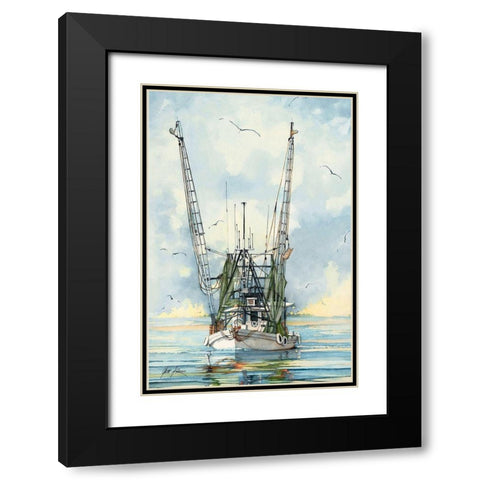 The Classic Black Modern Wood Framed Art Print with Double Matting by Rizzo, Gene