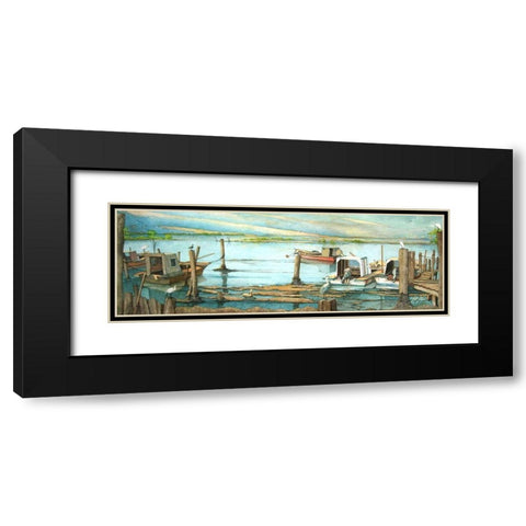 Hardscrabble Black Modern Wood Framed Art Print with Double Matting by Rizzo, Gene