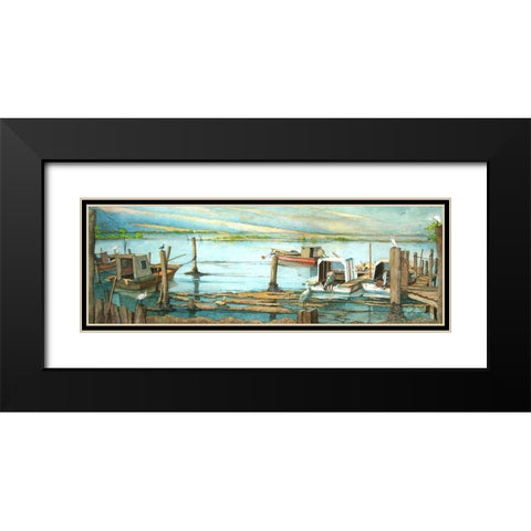 Hardscrabble Black Modern Wood Framed Art Print with Double Matting by Rizzo, Gene