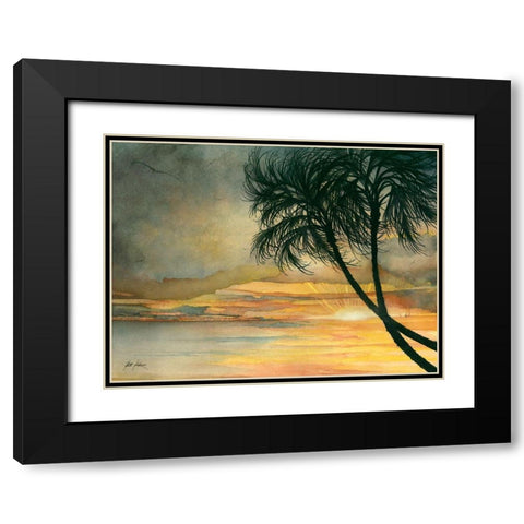 This Magic Moment Black Modern Wood Framed Art Print with Double Matting by Rizzo, Gene