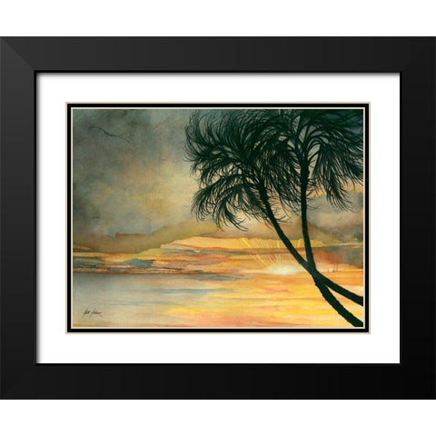This Magic Moment Black Modern Wood Framed Art Print with Double Matting by Rizzo, Gene
