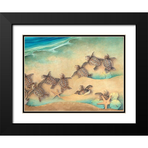 Out To Sea Black Modern Wood Framed Art Print with Double Matting by Rizzo, Gene