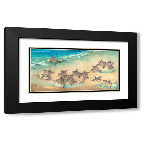 The Great Escape Black Modern Wood Framed Art Print with Double Matting by Rizzo, Gene