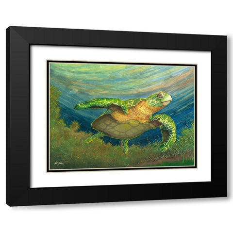 WhereYat Black Modern Wood Framed Art Print with Double Matting by Rizzo, Gene