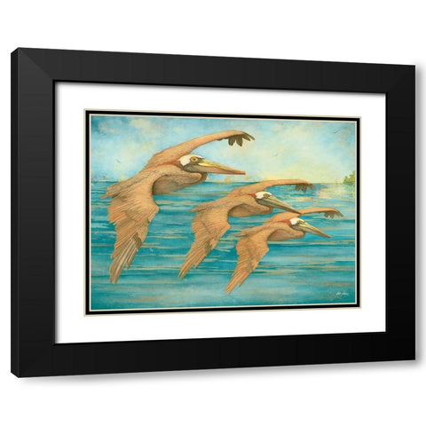 Crusin Black Modern Wood Framed Art Print with Double Matting by Rizzo, Gene