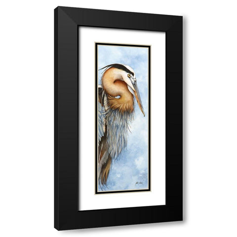 Hey, Back Away From My Fish Black Modern Wood Framed Art Print with Double Matting by Rizzo, Gene