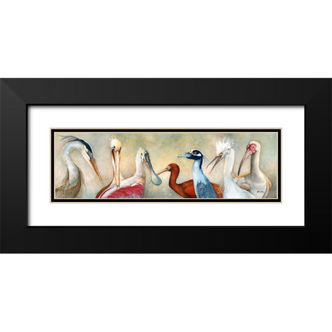 Heads Up Black Modern Wood Framed Art Print with Double Matting by Rizzo, Gene