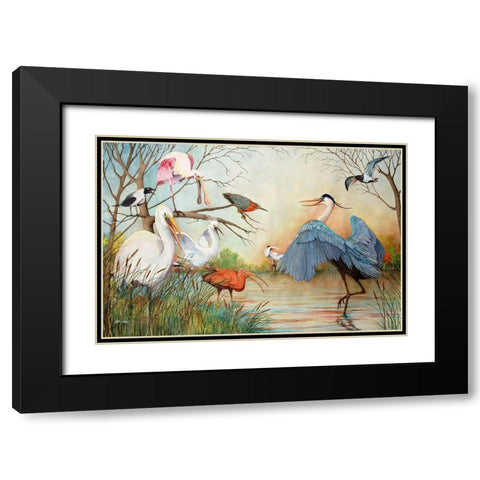 Showoff Black Modern Wood Framed Art Print with Double Matting by Rizzo, Gene