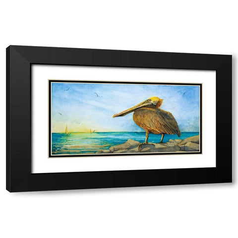 The Sentry Black Modern Wood Framed Art Print with Double Matting by Rizzo, Gene