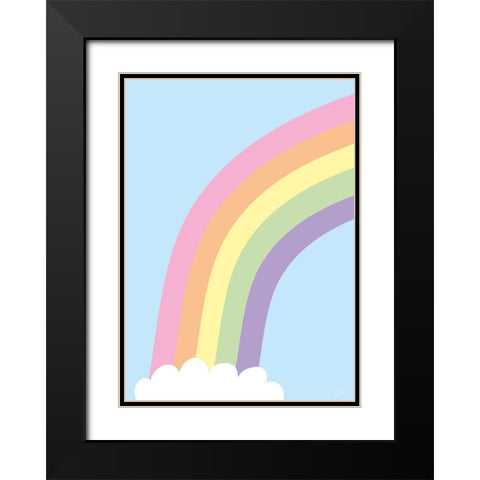 Above the Clouds Black Modern Wood Framed Art Print with Double Matting by Hollie, Jasmine