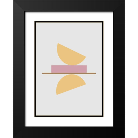 Balance No.2 Black Modern Wood Framed Art Print with Double Matting by Ratcliffe, Tiffany