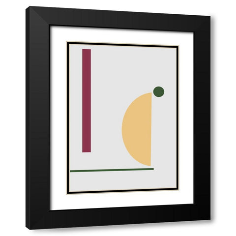 Balance No.6 Black Modern Wood Framed Art Print with Double Matting by Ratcliffe, Tiffany