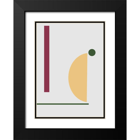 Balance No.6 Black Modern Wood Framed Art Print with Double Matting by Ratcliffe, Tiffany