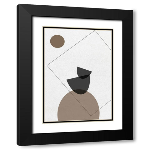 Catalyst No.1 Black Modern Wood Framed Art Print with Double Matting by Ratcliffe, Tiffany