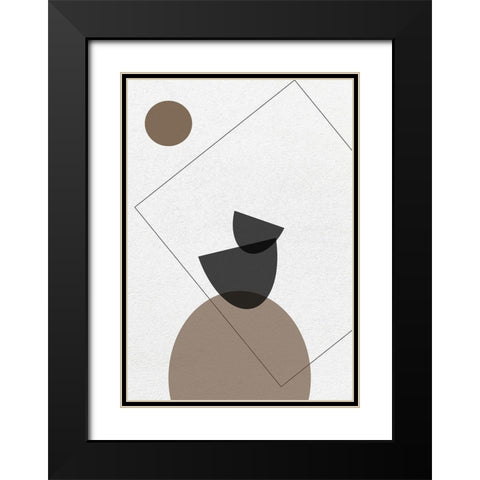 Catalyst No.1 Black Modern Wood Framed Art Print with Double Matting by Ratcliffe, Tiffany