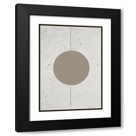 Concrete Shapes No.2 Black Modern Wood Framed Art Print with Double Matting by Ratcliffe, Tiffany
