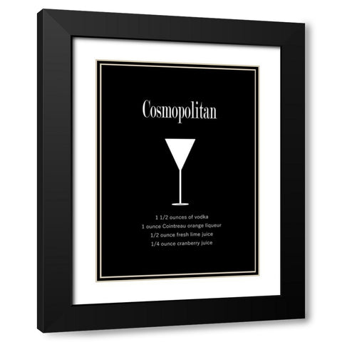 Cosmopolitan Black Modern Wood Framed Art Print with Double Matting by Mi, Suki