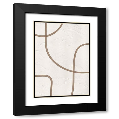 Entwine Black Modern Wood Framed Art Print with Double Matting by Ratcliffe, Tiffany