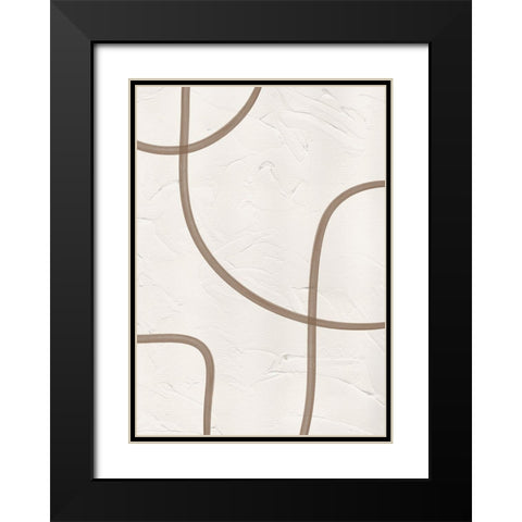Entwine Black Modern Wood Framed Art Print with Double Matting by Ratcliffe, Tiffany