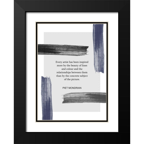 Every Artist Black Modern Wood Framed Art Print with Double Matting by Ratcliffe, Tiffany