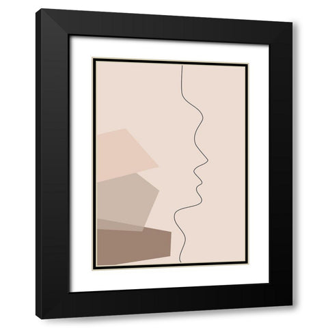In Your Thoughts No.1 Black Modern Wood Framed Art Print with Double Matting by Ratcliffe, Tiffany