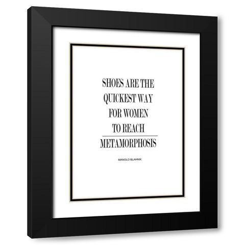 Metamorphosis Black Modern Wood Framed Art Print with Double Matting by Mi, Suki