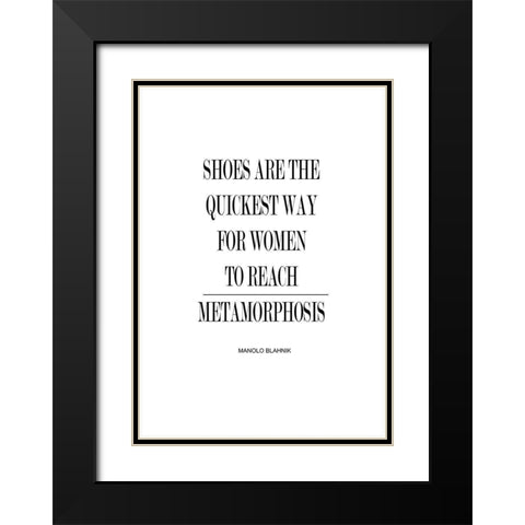 Metamorphosis Black Modern Wood Framed Art Print with Double Matting by Mi, Suki