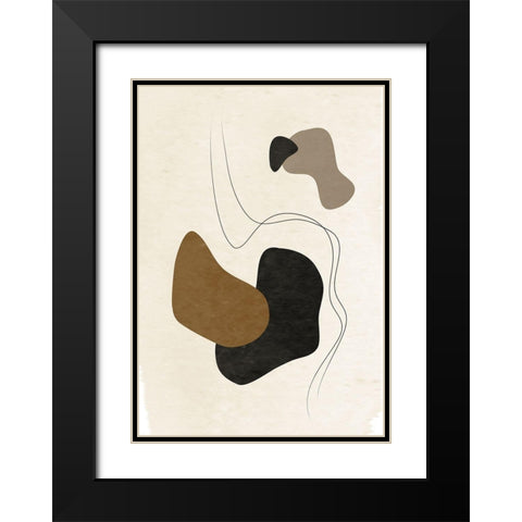 Mystique No.1 Black Modern Wood Framed Art Print with Double Matting by Ratcliffe, Tiffany