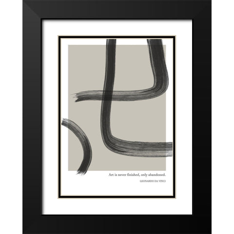 Only Abandoned Black Modern Wood Framed Art Print with Double Matting by Ratcliffe, Tiffany