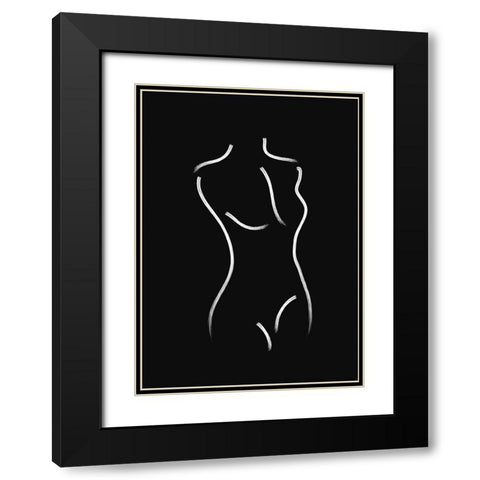 Sculpt No.2 Black Modern Wood Framed Art Print with Double Matting by Ratcliffe, Tiffany