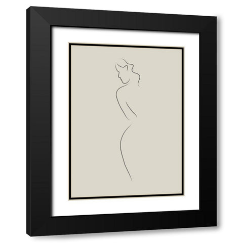 Senora No.1 Black Modern Wood Framed Art Print with Double Matting by Ratcliffe, Tiffany
