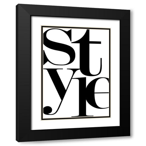 Style Black Modern Wood Framed Art Print with Double Matting by Mi, Suki