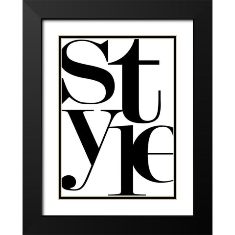 Style Black Modern Wood Framed Art Print with Double Matting by Mi, Suki