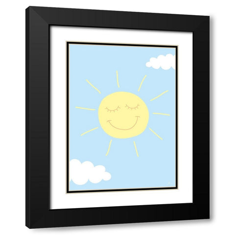 Sunshine Black Modern Wood Framed Art Print with Double Matting by Hollie, Jasmine