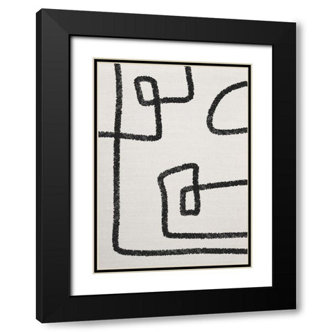 The Journey No.1 Black Modern Wood Framed Art Print with Double Matting by Ratcliffe, Tiffany