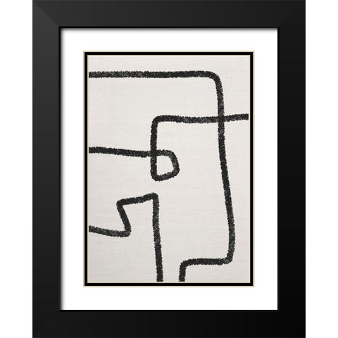 The Journey No.2 Black Modern Wood Framed Art Print with Double Matting by Ratcliffe, Tiffany