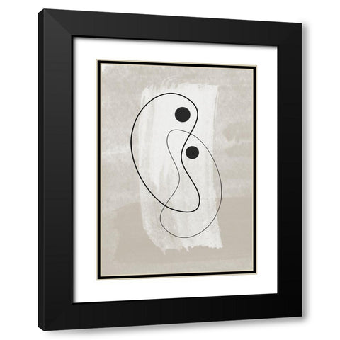 Together Black Modern Wood Framed Art Print with Double Matting by Ratcliffe, Tiffany