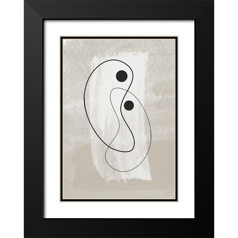 Together Black Modern Wood Framed Art Print with Double Matting by Ratcliffe, Tiffany