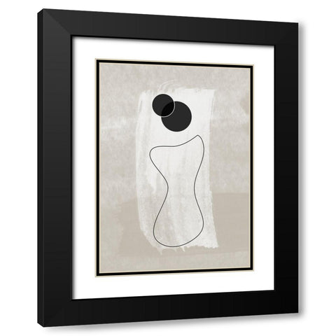 Vase No.1 Black Modern Wood Framed Art Print with Double Matting by Ratcliffe, Tiffany