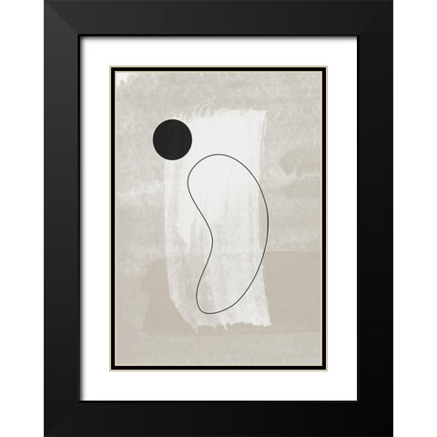 Vase No.2 Black Modern Wood Framed Art Print with Double Matting by Ratcliffe, Tiffany
