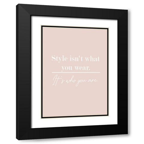 Who You Are Black Modern Wood Framed Art Print with Double Matting by Mi, Suki